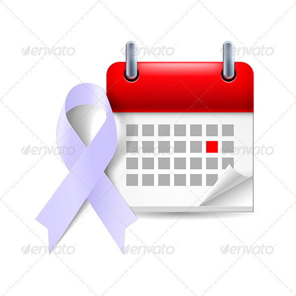 Awareness Ribbon and Calendar