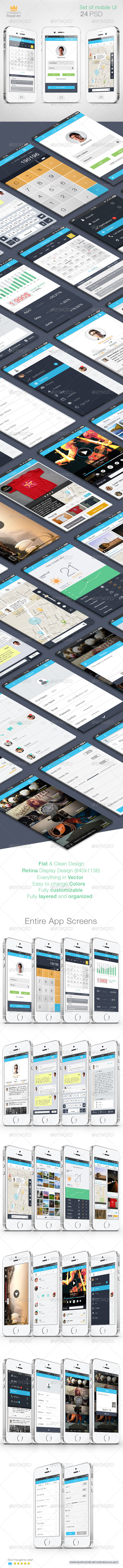 Set of Mobile UI Set of Mobile UI