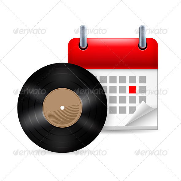 Vinyl Disk with Calendar