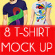 8 T-Shirt Mock Up 8 T-Shirt Mock Up - GraphicRiver Item for Sale