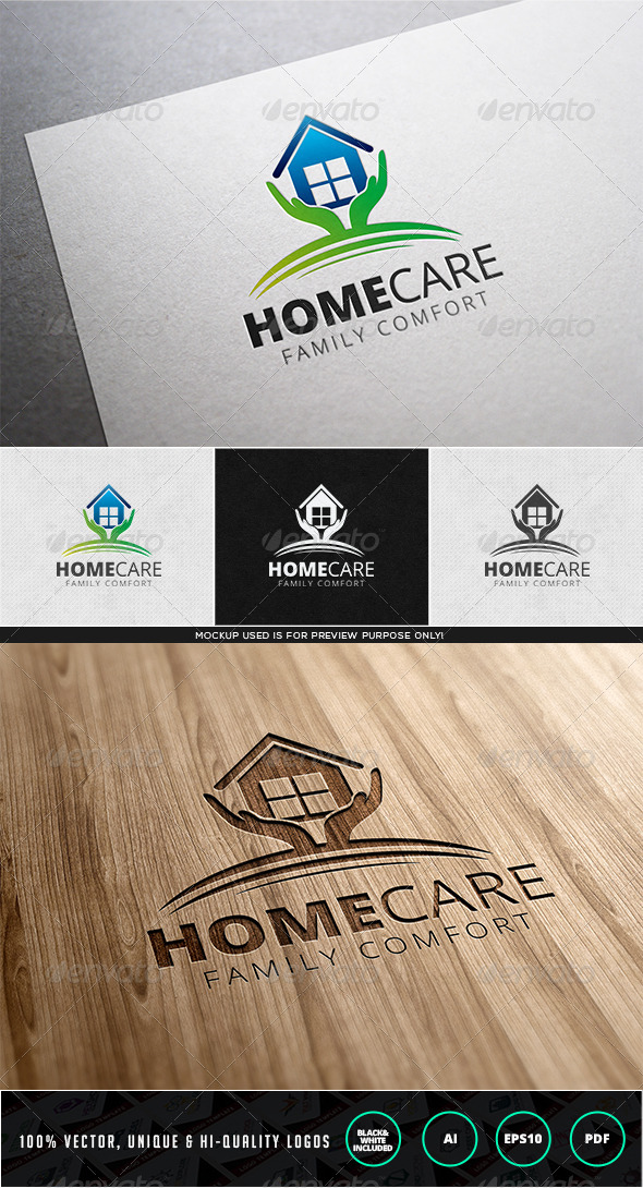 Home Care Logo Template - Buildings Logo Templates