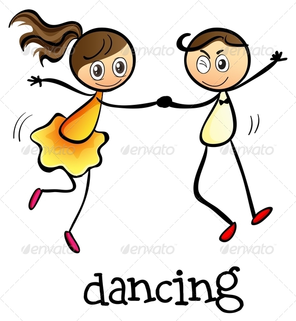 GraphicRiver A Girl and a Boy Dancing 7988935 GraphicRiver A Girl and a Boy Dancing 7988935