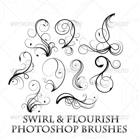 GraphicRiver Elegant Swirl Photoshop Brushes 7989281 GraphicRiver Elegant Swirl Photoshop Brushes 7989281