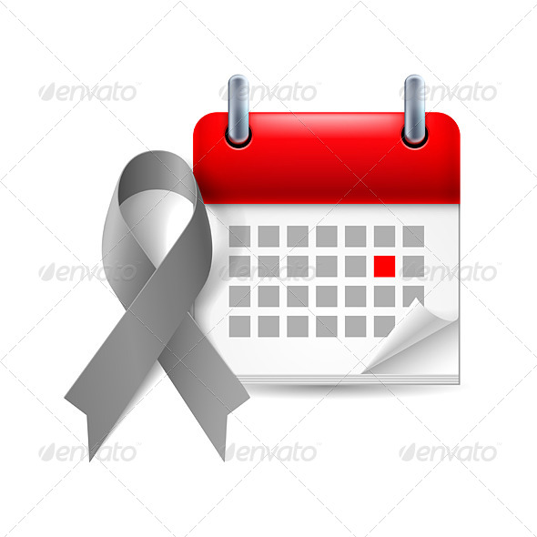 Awareness Ribbon and Calendar