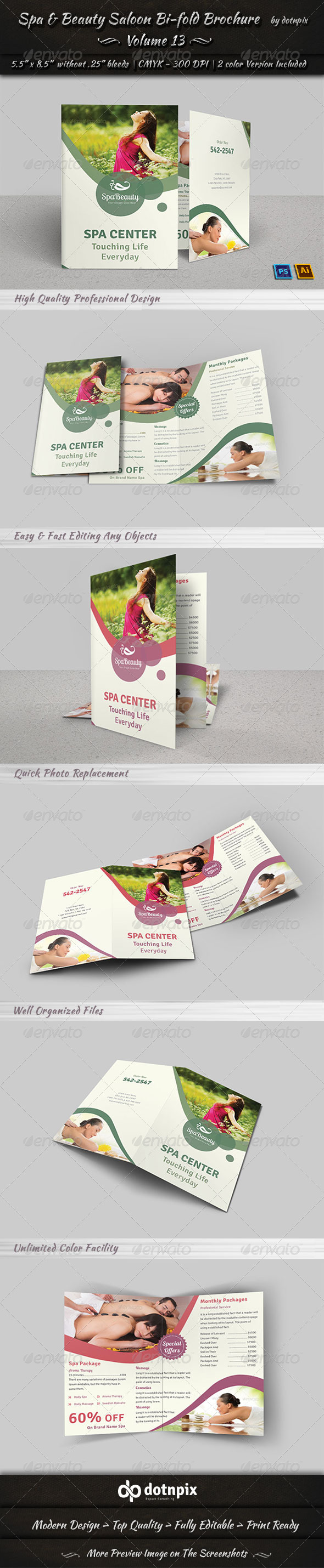 GraphicRiver Spa & Beauty Saloon Bi-fold Brochure Volume 13 7990956 GraphicRiver Spa & Beauty Saloon Bi-fold Brochure Volume 13 7990956