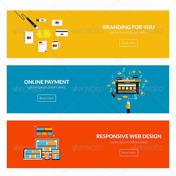 GraphicRiver Flat Designed Banners 7992021 GraphicRiver Flat Designed Banners 7992021