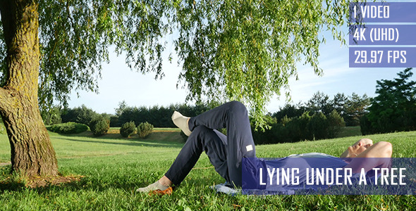 Man Lying Under A Tree Man Lying Under A Tree