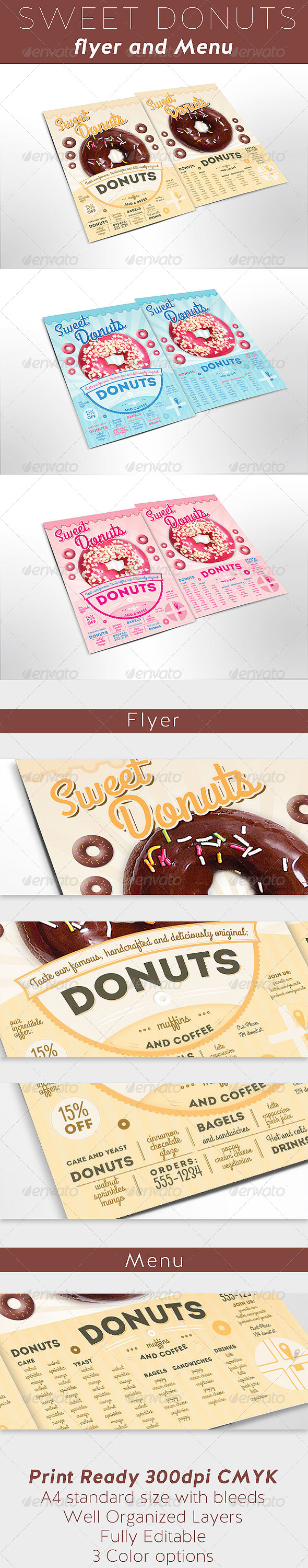 GraphicRiver Sweet Donuts Flyer and Menu Template 7995169 GraphicRiver Sweet Donuts Flyer and Menu Template 7995169