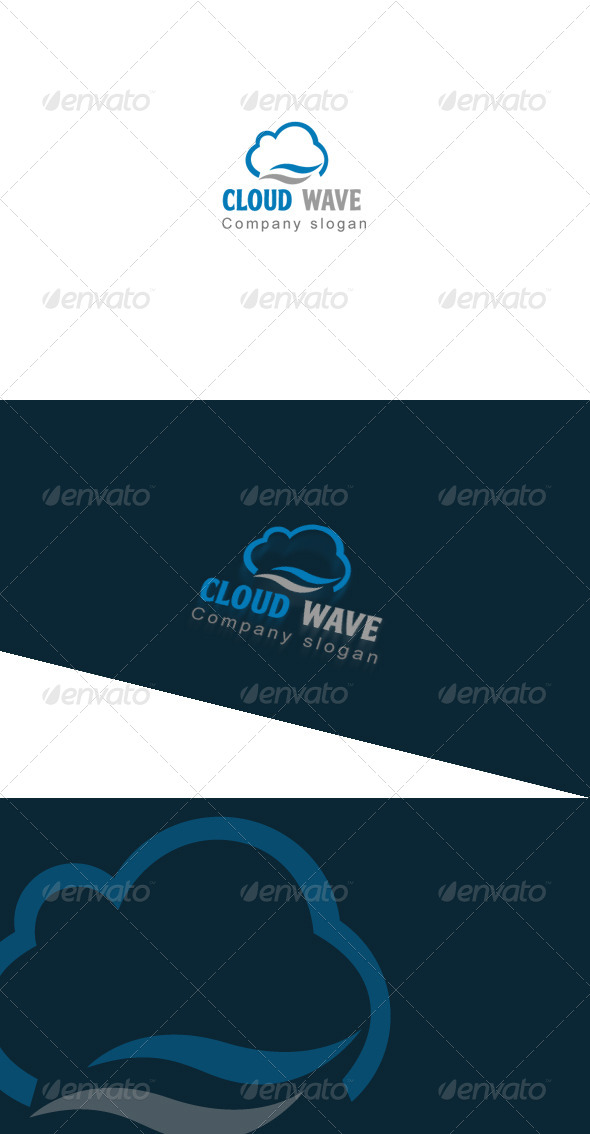 Cloud Wave Logo Template Cloud Wave Logo Template