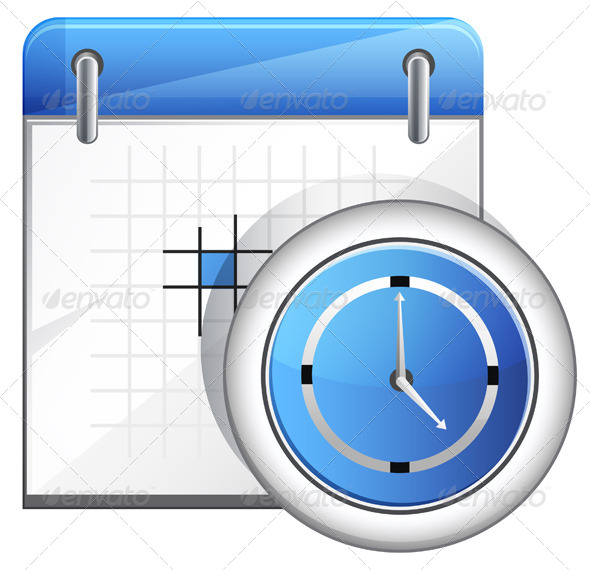 GraphicRiver Organizer with Clock Illustration 7996469 GraphicRiver Organizer with Clock Illustration 7996469