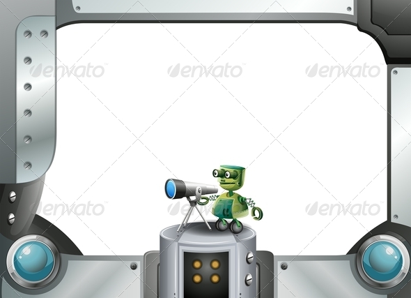GraphicRiver Robot with Metallic Frame 7996597 GraphicRiver Robot with Metallic Frame 7996597