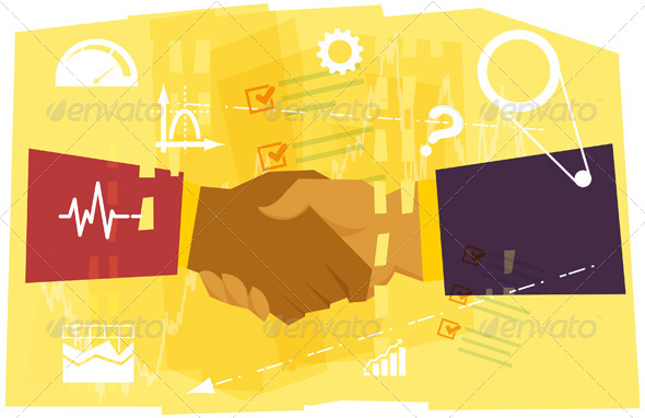 GraphicRiver Business Partnership Abstract Illustration 7996640 GraphicRiver Business Partnership Abstract Illustration 7996640