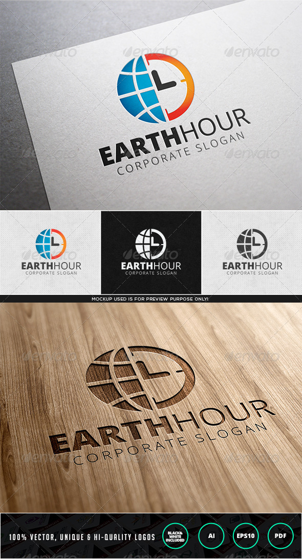Earth Hour Logo Template - Nature Logo Templates
