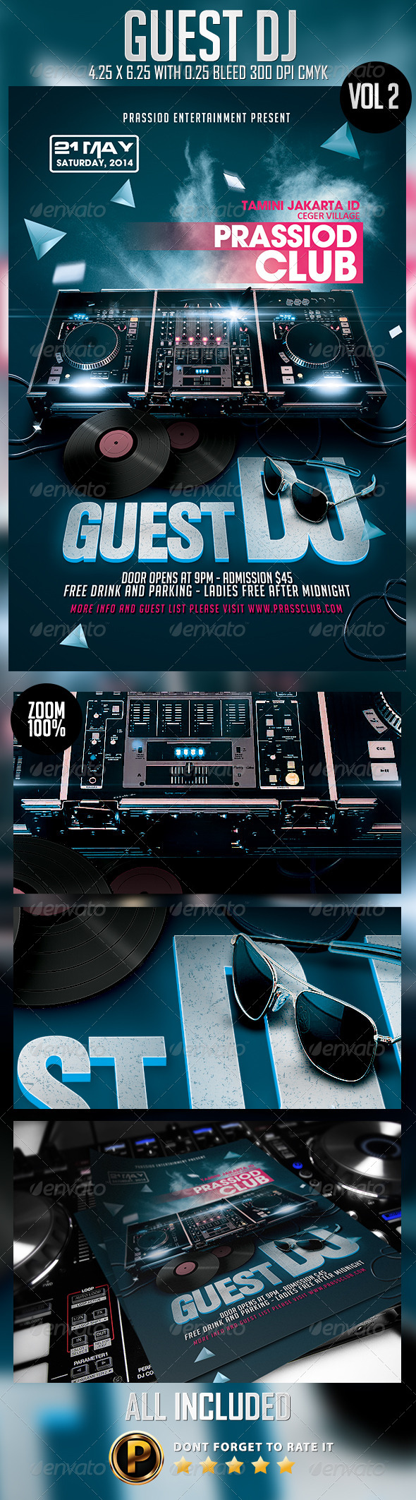 Guest DJ Flyer Template Vol 2 - Clubs & Parties Events