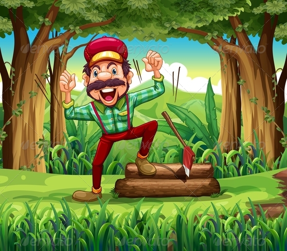 GraphicRiver Happy Lumberjack 7996895 GraphicRiver Happy Lumberjack 7996895