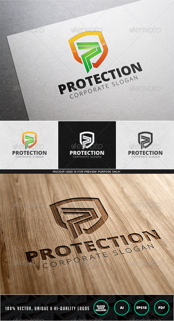 Protection Logo Template - Letters Logo Templates