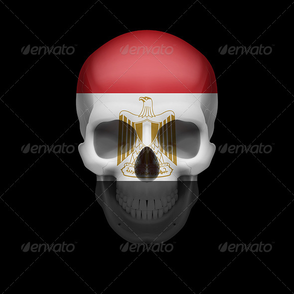 Egyptian Flag Skull