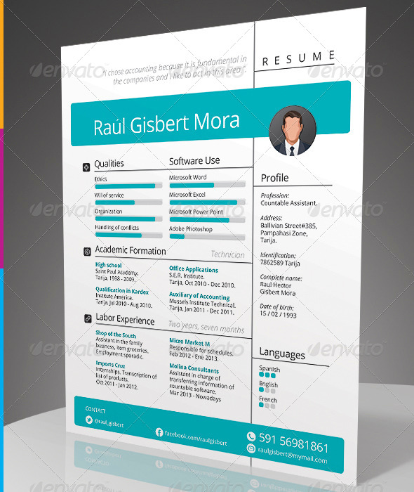 GraphicRiver Versatile Resume 7882060 GraphicRiver Versatile Resume 7882060