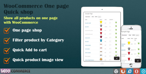 WooCommerce Quick Order One Page Shop WooCommerce Quick Order One Page Shop