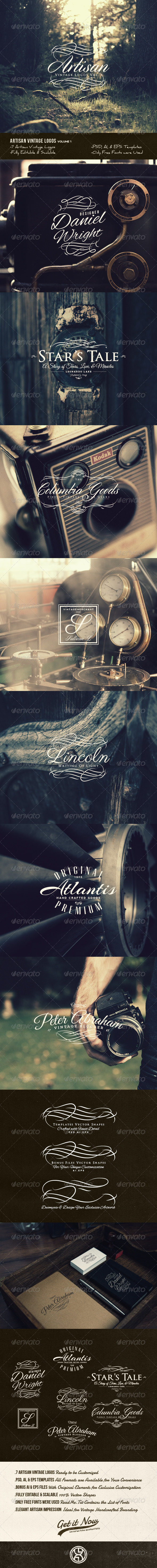 GraphicRiver 7 Artisan Vintage Logos Volume 1 7975515 GraphicRiver 7 Artisan Vintage Logos Volume 1 7975515