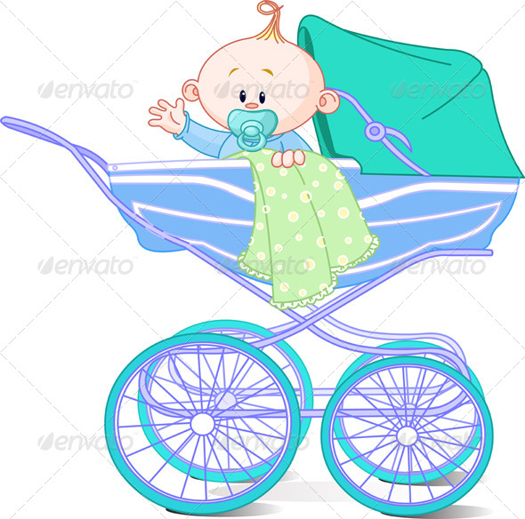 GraphicRiver Boy sitting in Carriage 8002809 GraphicRiver Boy sitting in Carriage 8002809
