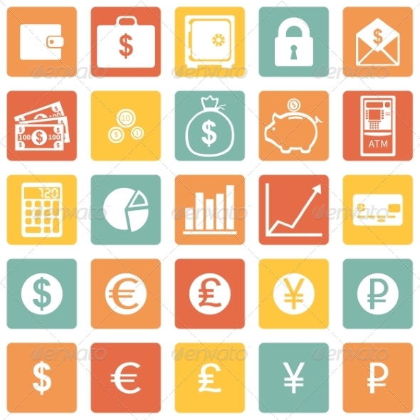GraphicRiver Vector Set of Finance Icons 8002999 GraphicRiver Vector Set of Finance Icons 8002999