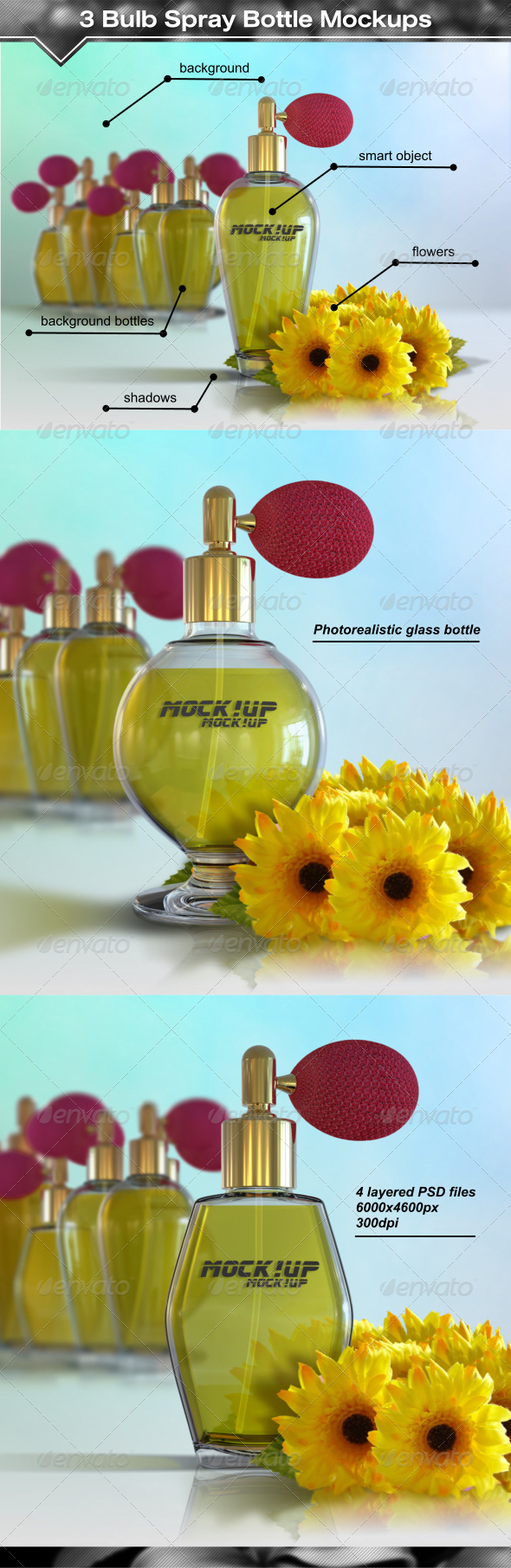 GraphicRiver 3 Antique Style Bulb Spray Bottle Mockups 8003494 GraphicRiver 3 Antique Style Bulb Spray Bottle Mockups 8003494