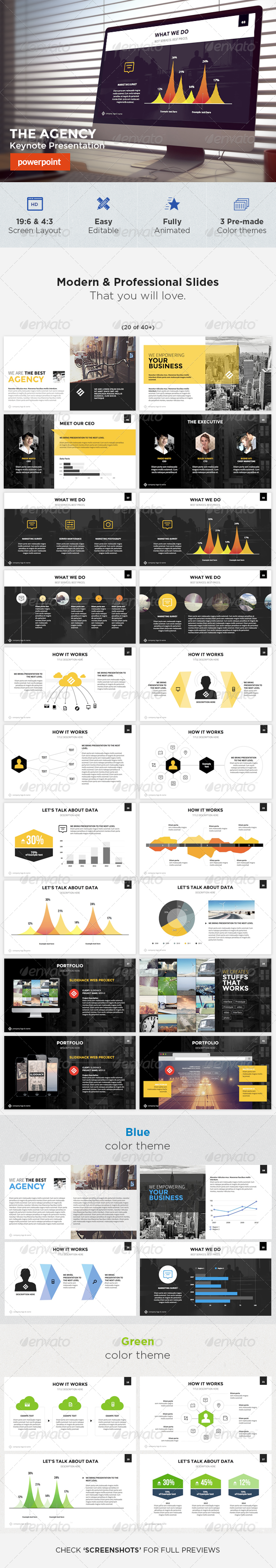 The Agency Powerpoint Template The Agency Powerpoint Template