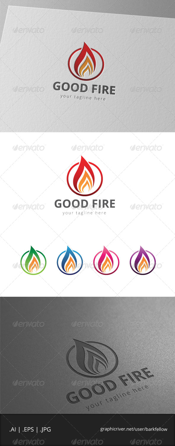 Three Fire Petal Logo