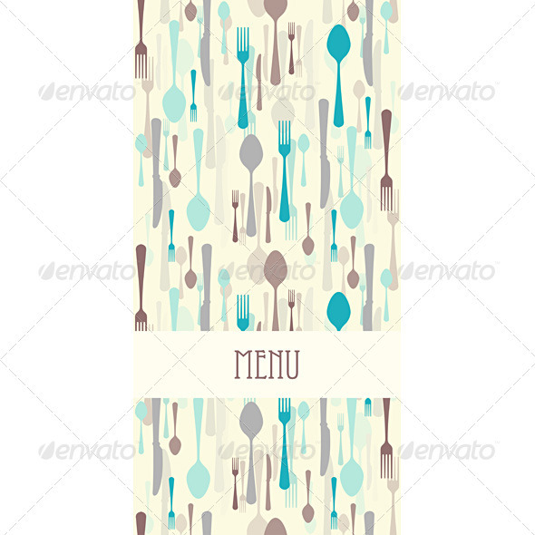 Restaurant Menu With Cutlery Restaurant Menu With Cutlery