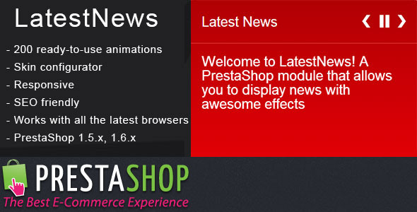 PrestaShop Latest News Module with Amazing Effects