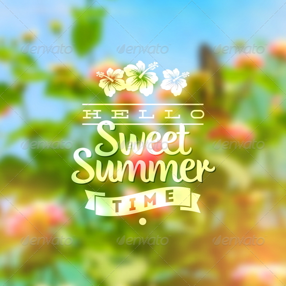 GraphicRiver Summer Holidays Type Design 8008578 GraphicRiver Summer Holidays Type Design 8008578