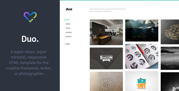 Duo - Minimal Responsive HTML Template