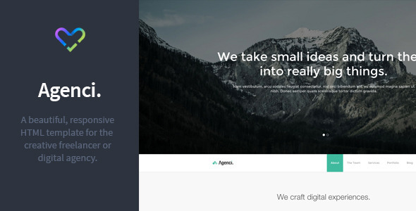 Agenci - One Page Responsive HTML Template