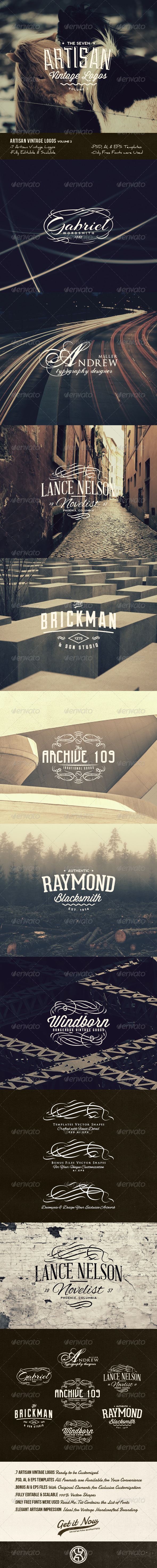 GraphicRiver 7 Artisan Vintage Logos Volume 2 8012536 GraphicRiver 7 Artisan Vintage Logos Volume 2 8012536