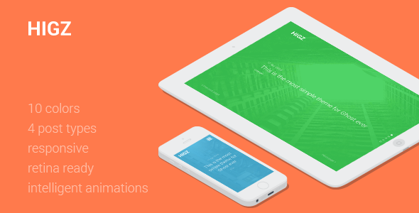 Higz -- Simple Responsive Ghost Theme