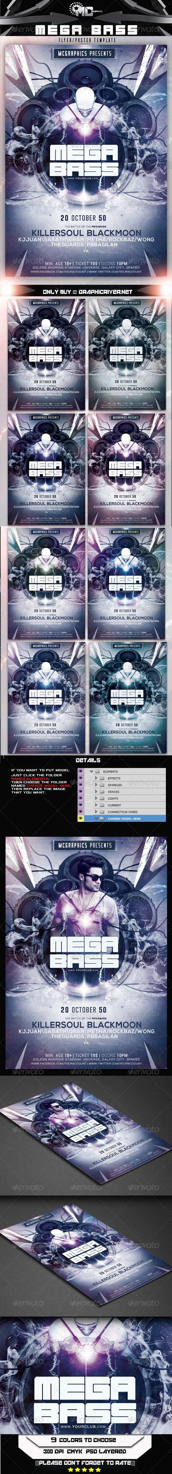 GraphicRiver Mega Bass Flyer Poster Template 7910865 GraphicRiver Mega Bass Flyer Poster Template 7910865