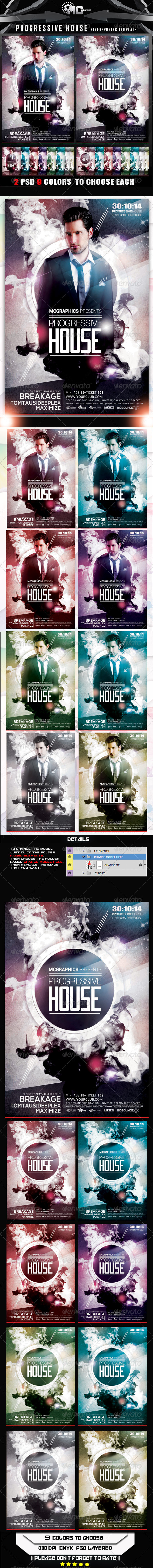 GraphicRiver Progressive House Flyer Poster Template 8013207 GraphicRiver Progressive House Flyer Poster Template 8013207