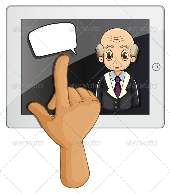 GraphicRiver Touch Pad and Speech Bubble 8013394 GraphicRiver Touch Pad and Speech Bubble 8013394
