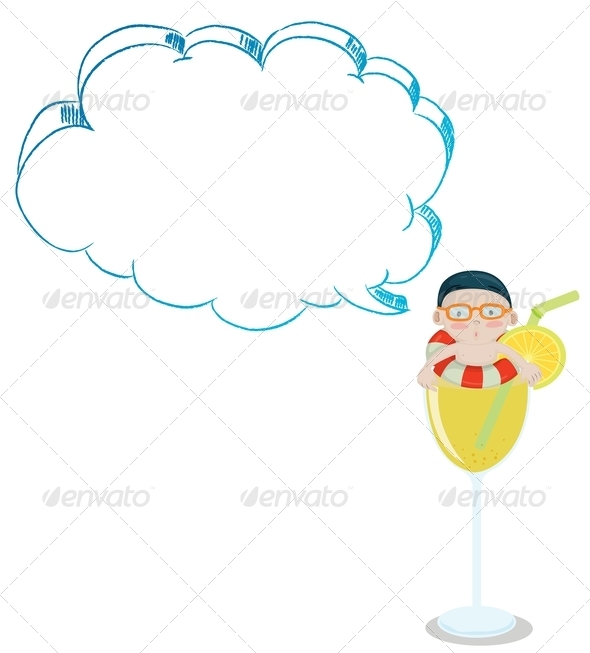 GraphicRiver Boy in Glass with Blank Callout 8014617 GraphicRiver Boy in Glass with Blank Callout 8014617