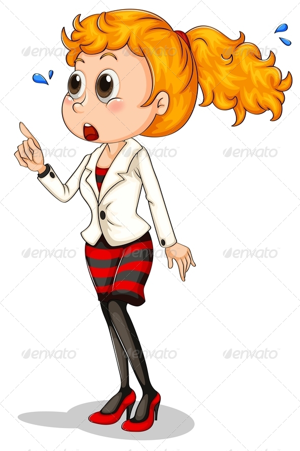 Nervous Young Lady Nervous Young Lady