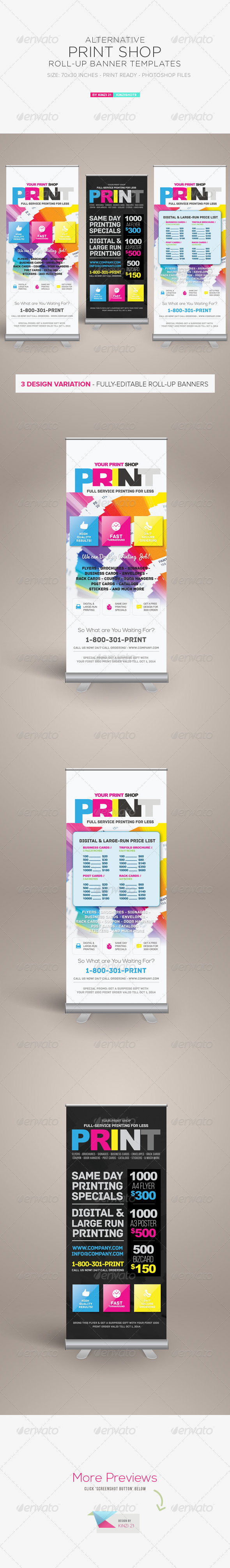 GraphicRiver Print Shop Roll-up Banner Templates 8017509 GraphicRiver Print Shop Roll-up Banner Templates 8017509