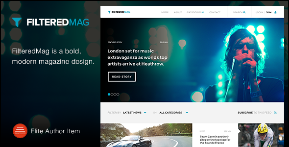 FilteredMag - News & Magazine Design