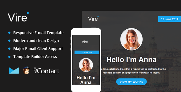 Vire - Responsive Email + Themebuilder Access