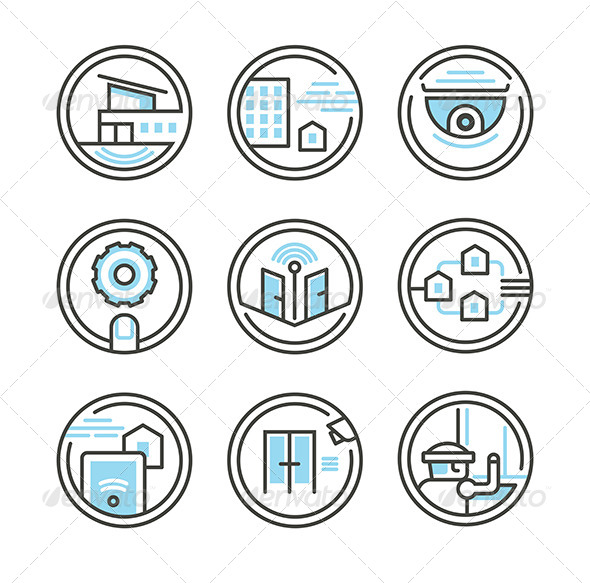 GraphicRiver Set of Residential Security Icons 8019110 GraphicRiver Set of Residential Security Icons 8019110