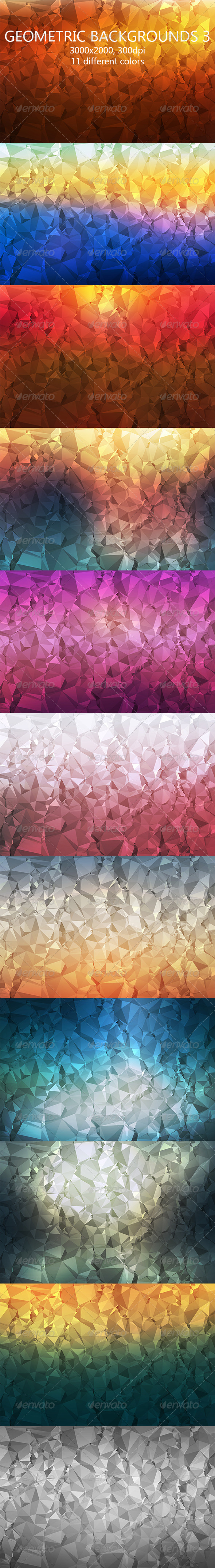 Geometric Backgrounds 3