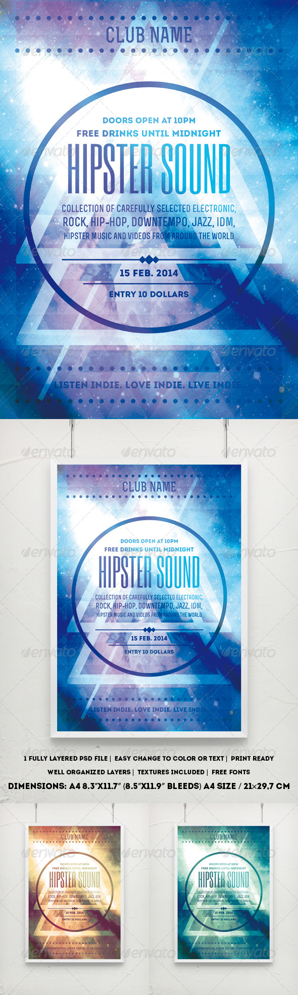 Hipster Party Poster Hipster Party Poster