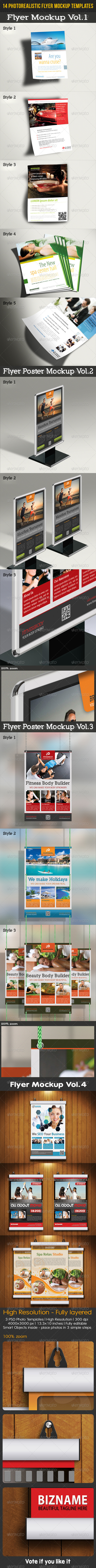 14 Flyer Mockup Templates Bundle 14 Flyer Mockup Templates Bundle