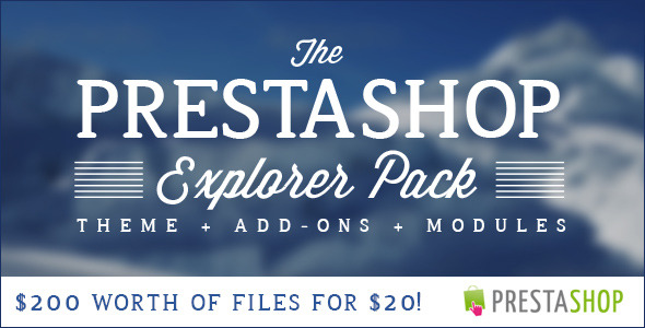 CodeCanyon The PrestaShop Explorer Pack is on for 1 Week only 7809395 CodeCanyon The PrestaShop Explorer Pack is on for 1 Week only 7809395