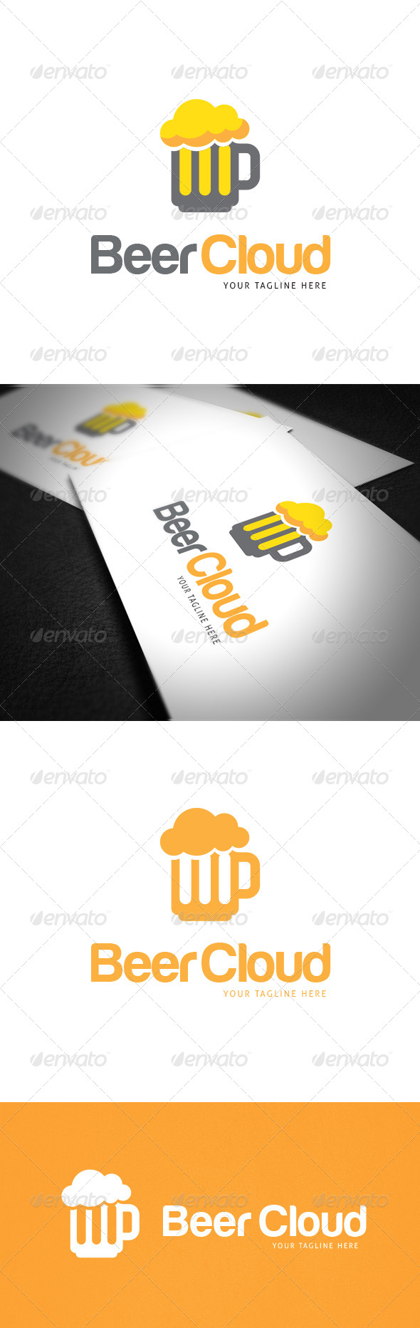 Beer Cloud Logo Template Beer Cloud Logo Template